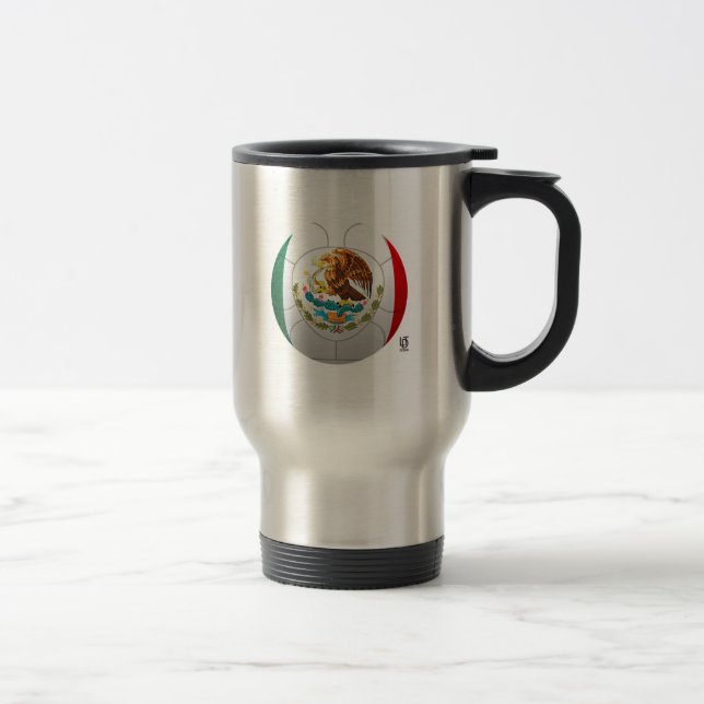 Mug De Voyage Le tri Mexique football d'EL (Droit)