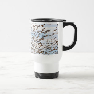 Mug De Voyage Le troupeau d'oies de neige attaquent
