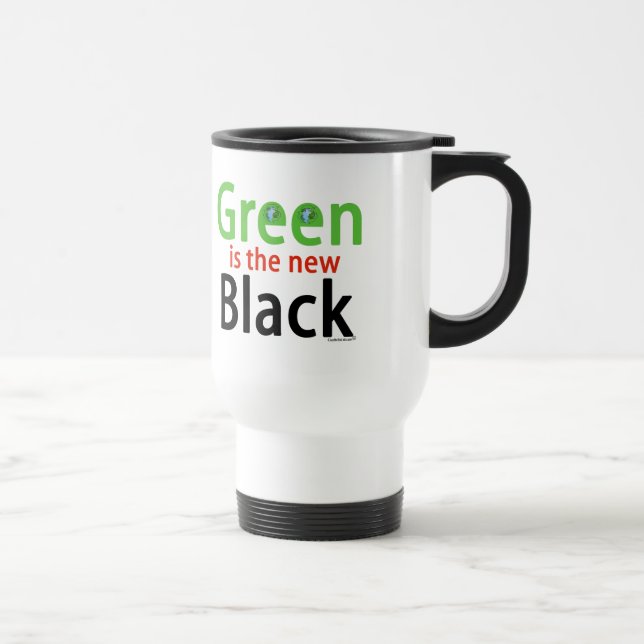 Mug De Voyage Le vert est le nouveau noir (Droite)