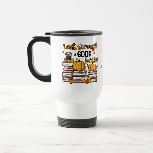 Mug De Voyage Leaf À Travers Un Bon Livre (Gauche)
