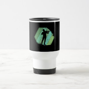 Mug De Voyage Lecteur de violon Rétro