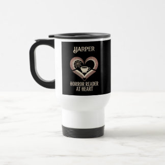 Mug De Voyage Lecteur d'horreur personnalisé au coeur confortabl