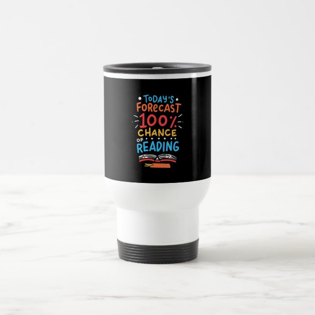Mug De Voyage Lecture - 100% de Chance de Lecture (Centre)