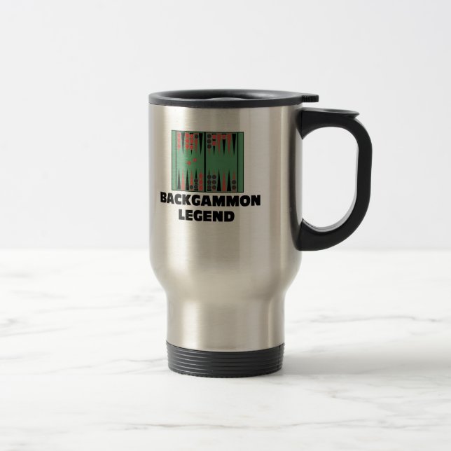 Mug De Voyage Légende de backgammon (Droit)