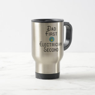Mug De Voyage L'électricien Papa Gift Premier Électricien Deuxiè