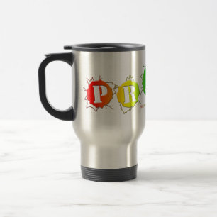 Mug De Voyage L'enseigne de fierté aux couleurs de l'arc-en-ciel