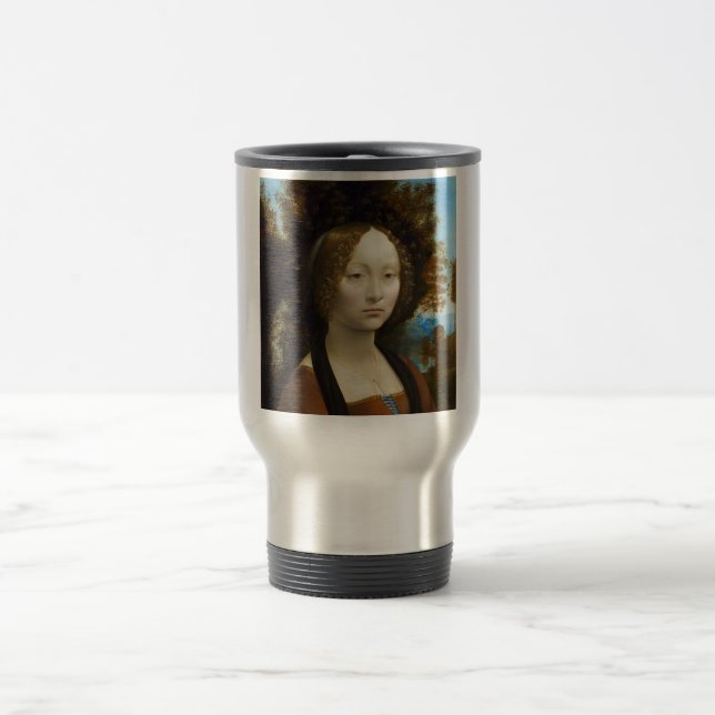 Mug De Voyage Leonardo da Vinci Ginevra de Benci (Centre)