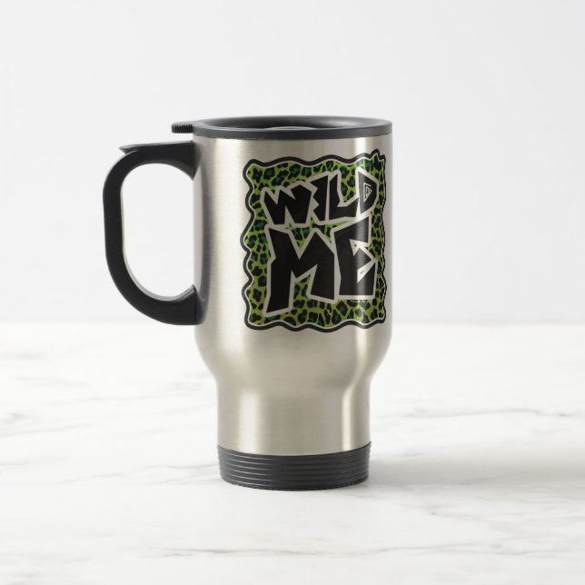 Mug De Voyage Léopard noir et vert (Gauche)