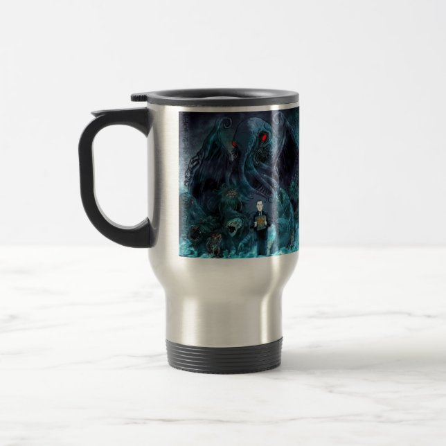 Mug De Voyage Les créatures de Lovecraft se déplacent en boug (Gauche)