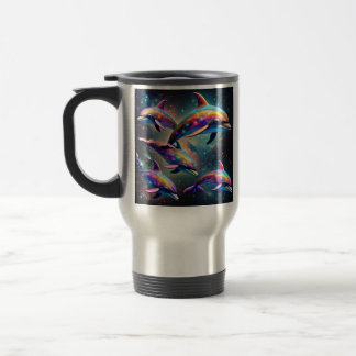 Mug De Voyage Les dauphins dans l'espace