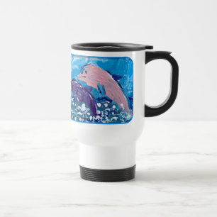 Mug De Voyage Les dauphins "L'art des enfants"