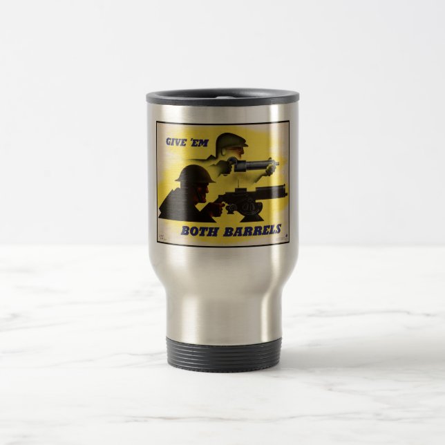 Mug De Voyage Les deux barils, Militaire & Industrie, Effort de  (Centre)