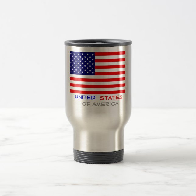 Mug De Voyage Les Etats-Unis d'Amérique, (Centre)