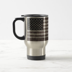Mug De Voyage Les Etats-Unis diminuent, rétro drapeau américain