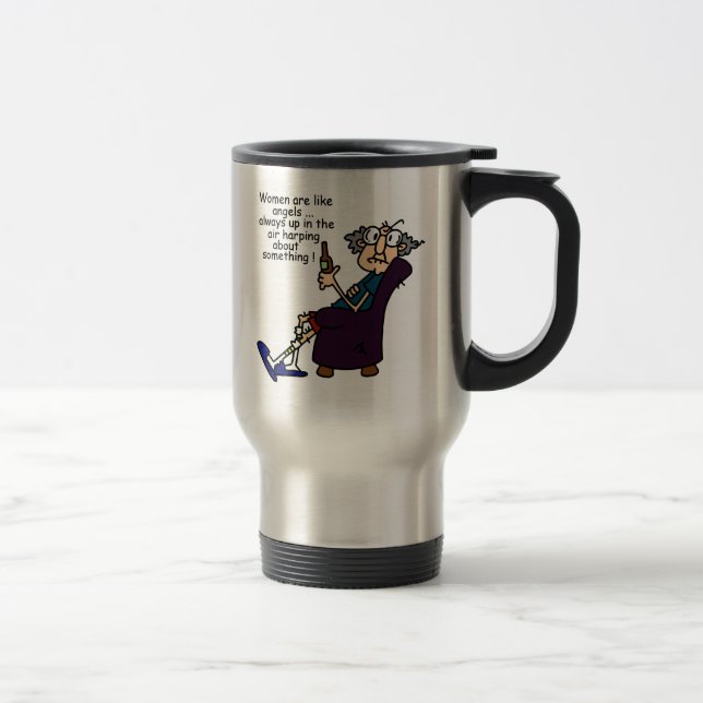 Mug De Voyage Les Femmes Sont Comme Des Anges (Droit)