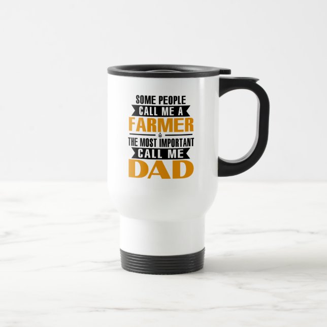 Mug De Voyage Les fermiers voyagent en brousse Appelez-moi papa (Droite)