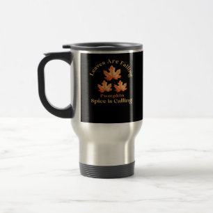 Mug De Voyage Les feuilles Tournent, Le Citrouille Spice Appelle