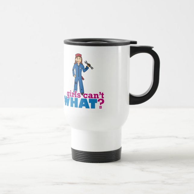 Mug De Voyage  Les filles ne peuvent quoi ? Conception personnal (Droite)