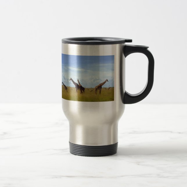Mug De Voyage Les Giraffes du Parc National de Nairobi" Design (Droit)