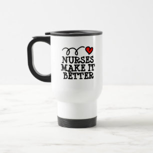 Mug De Voyage Les infirmières rendent mieux mignon d'aller voyag