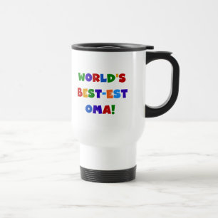 Mug De Voyage Les meilleurs cadeaux Oma Bright Colors du monde
