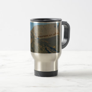 Mug De Voyage Les Montagnes Appelent : Le thème de la montagne