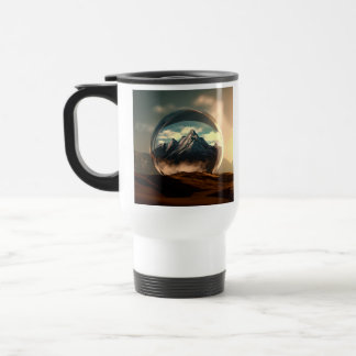 Mug De Voyage Les montagnes dans un globe à bulles