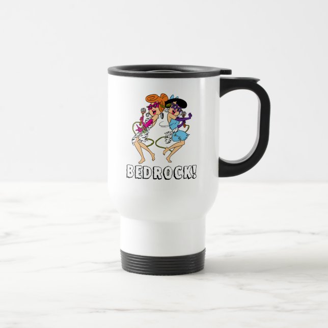 Mug De Voyage Les Pierrafeu | Wilma & Betty Rock Stars (Droite)