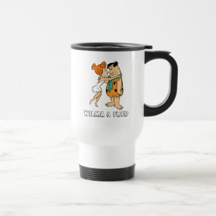 Mug De Voyage Les Pierrafeu   Wilma Kissing Fred