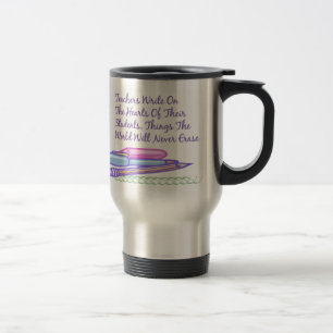 Mug De Voyage Les professeurs écrivent sur les coeurs de leurs