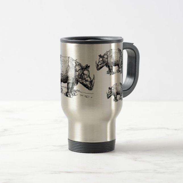 Mug De Voyage Les rhinocéros         (Devant droit)