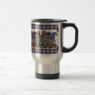 Mug De Voyage Les tasses, les chevaux et les oiseaux celtiques