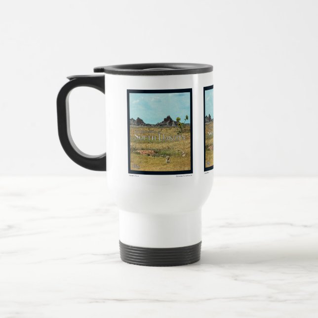 Mug De Voyage Les Terres des Prairies du Dakota du Sud (Gauche)