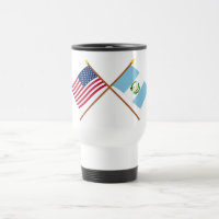 Les USA et drapeaux croisés par Guatemala