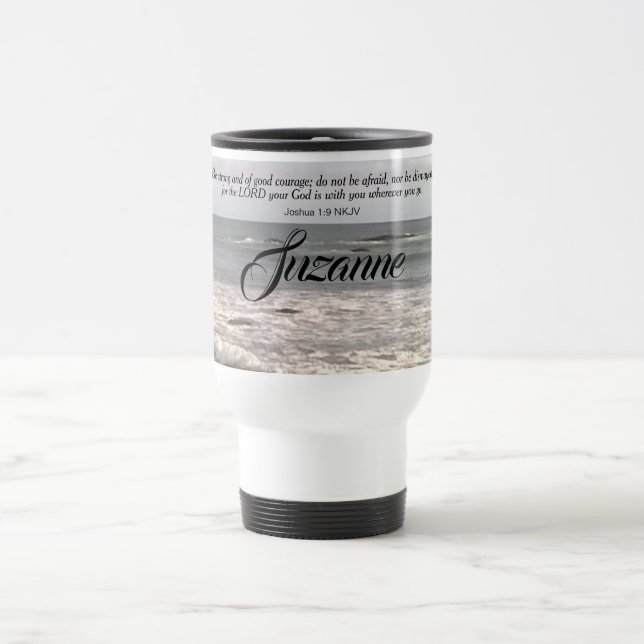 Mug De Voyage Les vagues de l'océan Atlantique n'ont pas peur Bi (Centre)