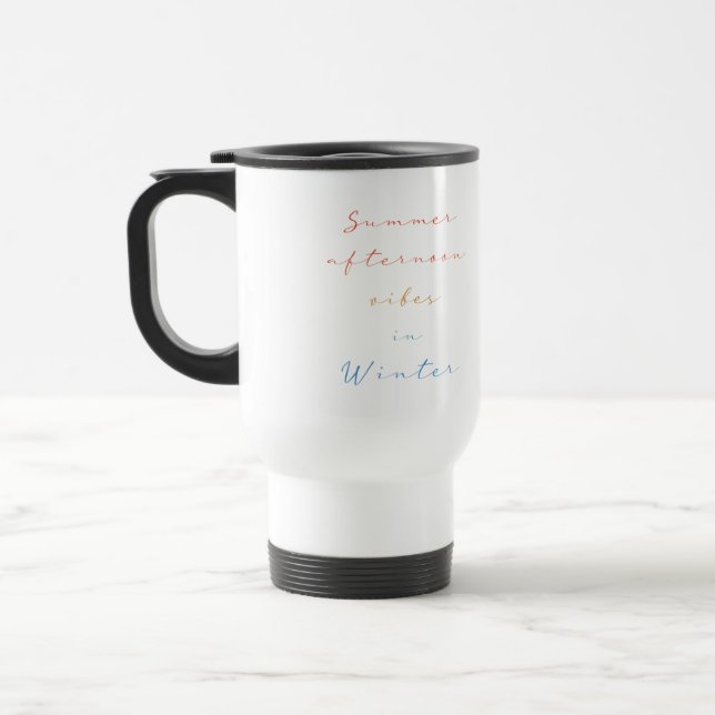 Mug De Voyage Les vibes de l'été en hiver (Gauche)