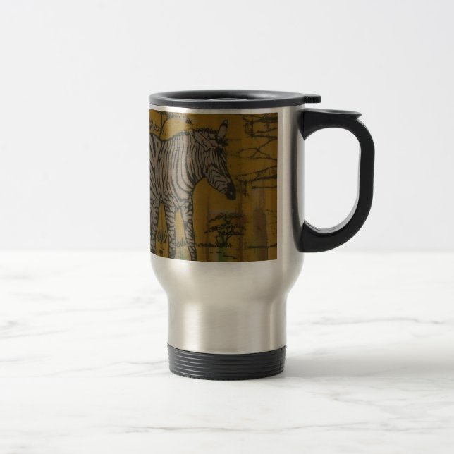 Mug De Voyage L'Esprit du Serengeti : Le Grazing du Zèbre dans l (Droit)