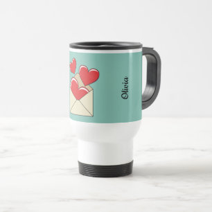 Mug De Voyage Lettre de love   Add Your Text