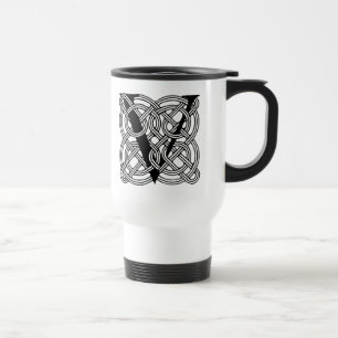 Mug De Voyage Lettre V Monogramme Impression de nœud celtique vi