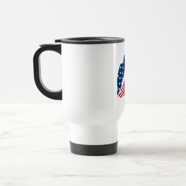 Mug De Voyage Lèvres rouges et bleues (Gauche)