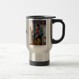 Mug De Voyage L'homme irlandais met le whiskey dans le voyage de
