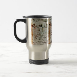 Mug De Voyage L'HOMME VITRUVIEN - Parchemin antique