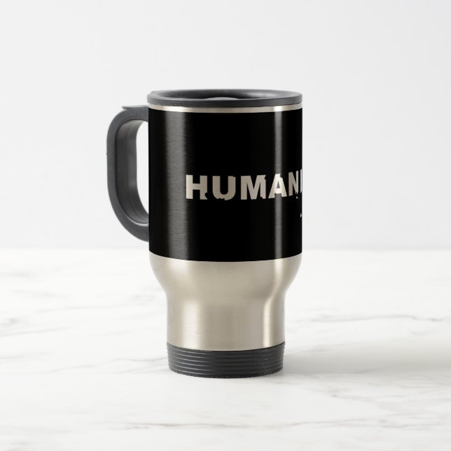 Mug De Voyage L'humanité s'effondre (Devant gauche)