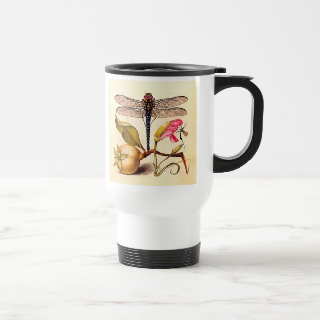 Mug De Voyage Libellule Botanique Nature Faune Hoefnagel Art (Droite)