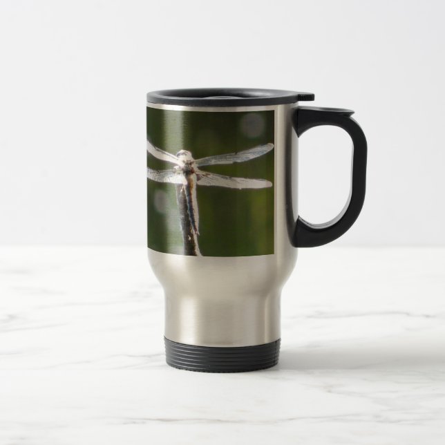 Mug De Voyage libellule gris clair (Droit)