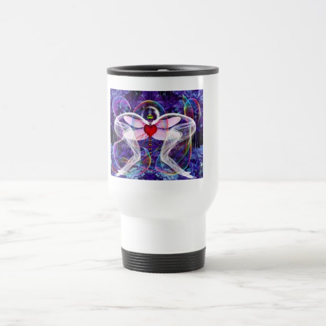 Mug De Voyage Libellule Psychédélique Surréaliste (Centre)