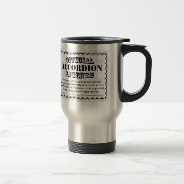 Mug De Voyage Licence Accordéon (Droit)