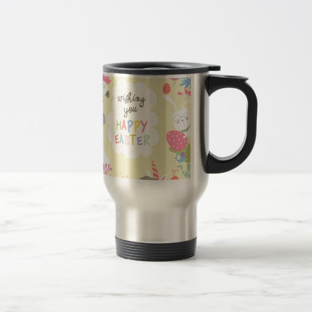 Mug De Voyage licorne de pâques (Droit)