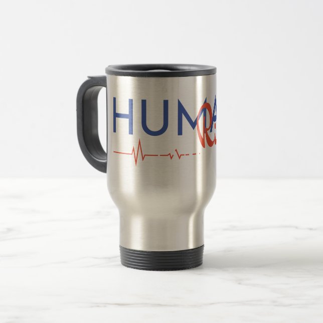 Mug De Voyage Lifeline to Human Rights (Devant gauche)