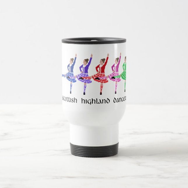 Mug De Voyage Ligne de danse highland (Centre)